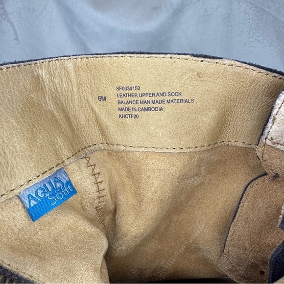 NWT Aqua Sofft Sharnell Charcoal Lace Up Boots Waterproof Western boho Sz6 Rodeo - Picture 8 of 14